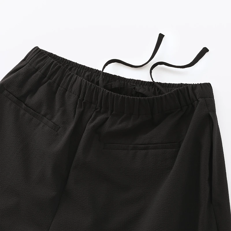 Women's Breathable Seersucker Easy Cropped Pants