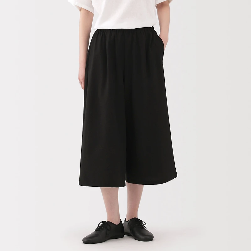 Women's Breathable Seersucker Easy Cropped Pants