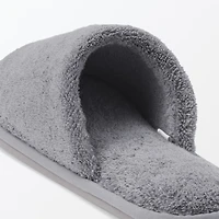 Cotton Pile Open Toe Slippers