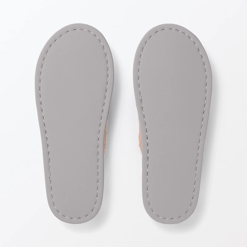 Cotton Pile Open Toe Slippers