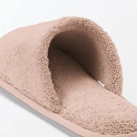 Cotton Pile Open Toe Slippers