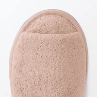 Cotton Pile Open Toe Slippers
