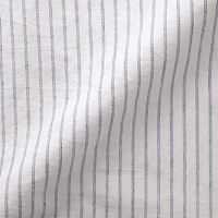 Women's Hemp Cotton Short Sleeve Striped Dress