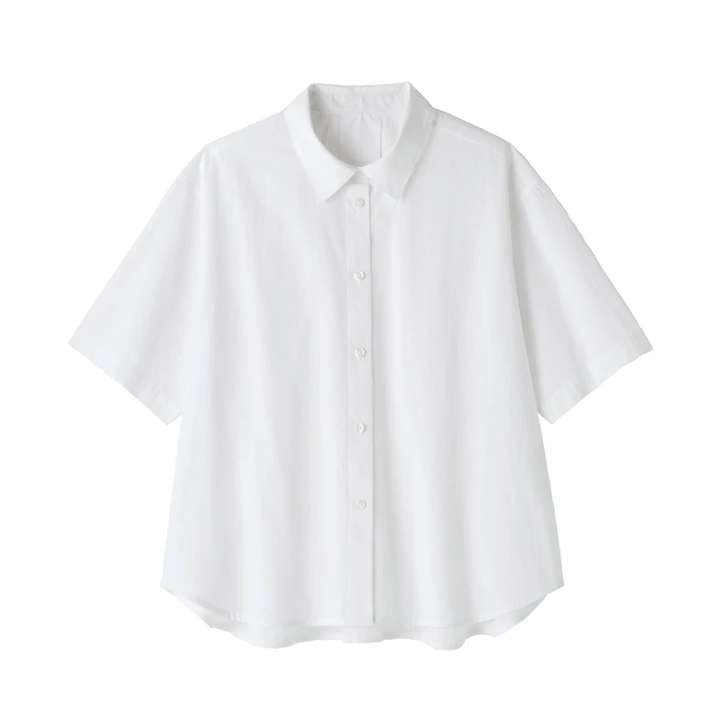 Women's Cool Touch Regular Collar Short Sleeve Shirt