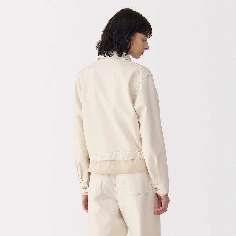 Labo Women's Washi Blend Twill Trucker Jacket