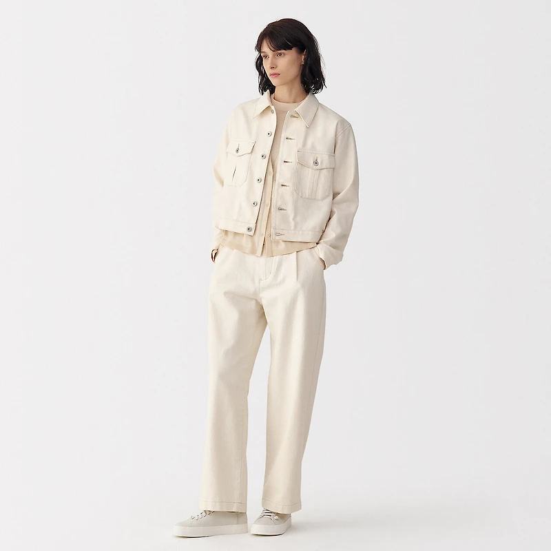 Labo Women's Washi Blend Twill Trucker Jacket