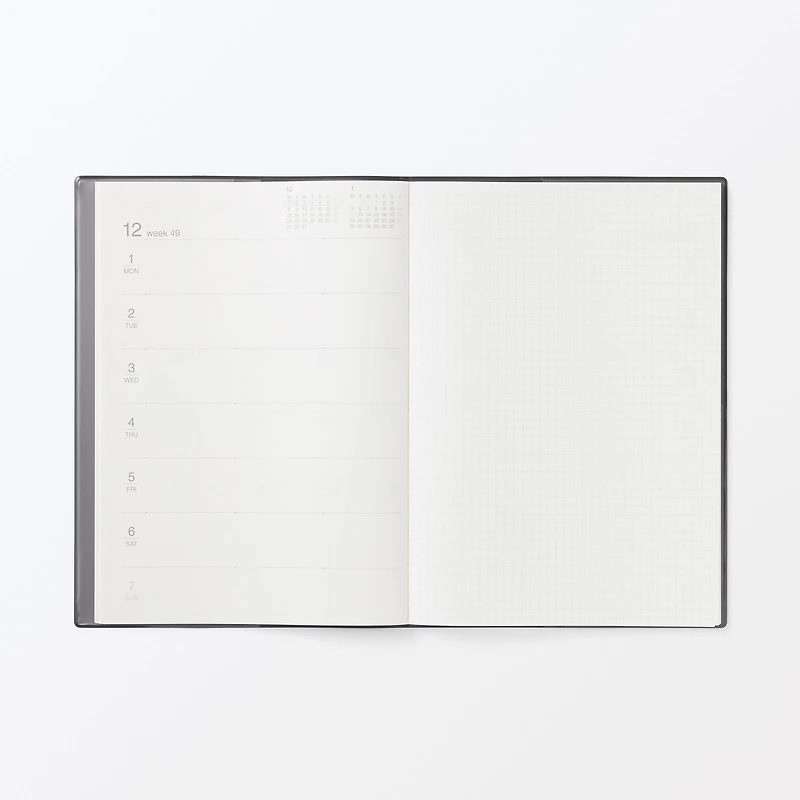 B5 Monthly/Weekly Planner From Dec. 2025