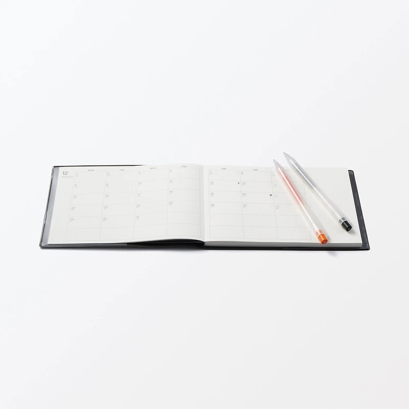B5 Half Size Monthly/Weekly Planner From Dec. 2025