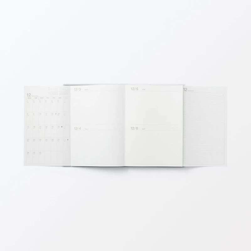 B6 Viewable-At-Once Monthly/Daily Planner From Dec. 2025