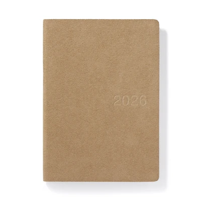 B6 Faux Suede Monthly/Weekly Planner From Dec. 2025