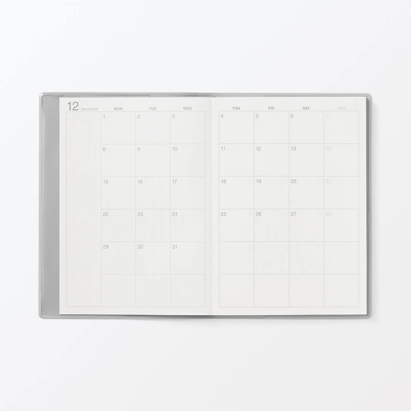A6 Monthly/Weekly Planner From Dec. 2025 - No Holidays