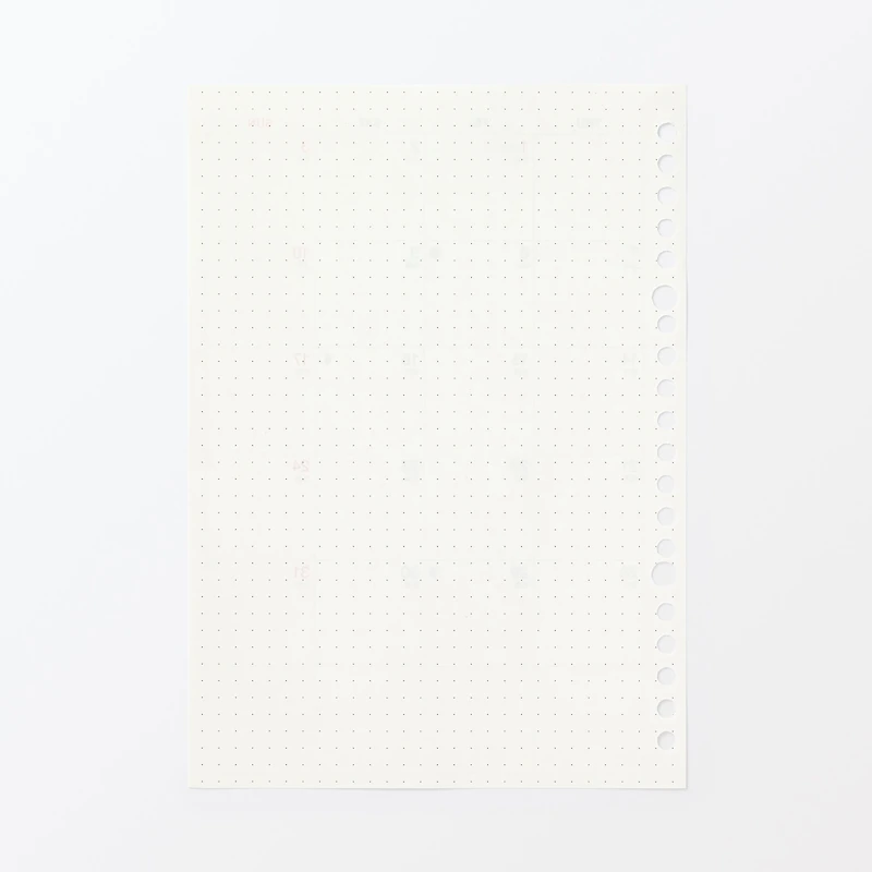 A5 Loose Leaf Paper Monthly Planner From Dec. 2025