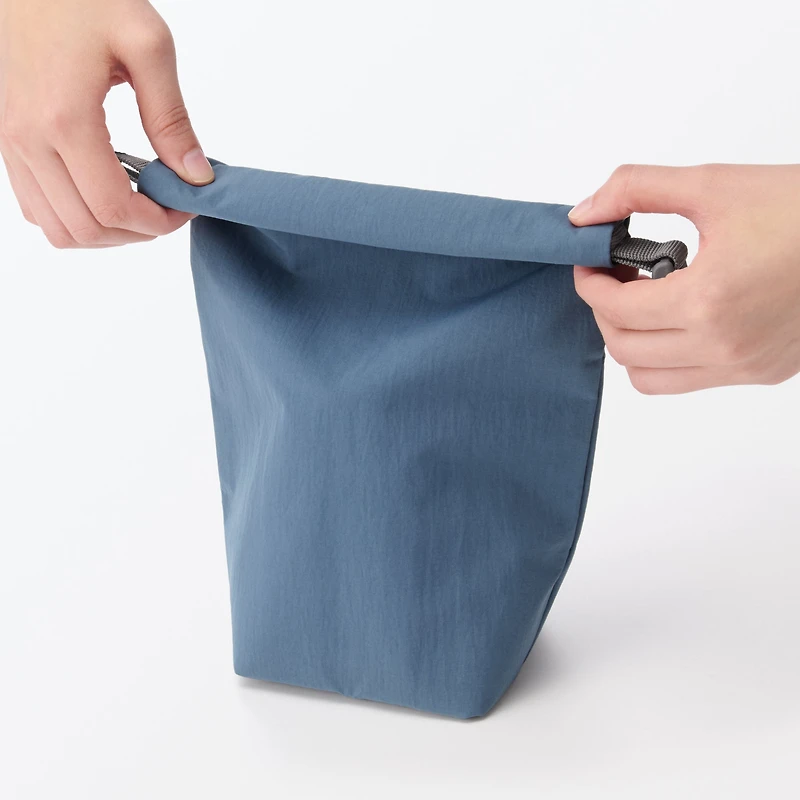 Adjustable Roll-Top Lunch Bag Smoky Blue - Small