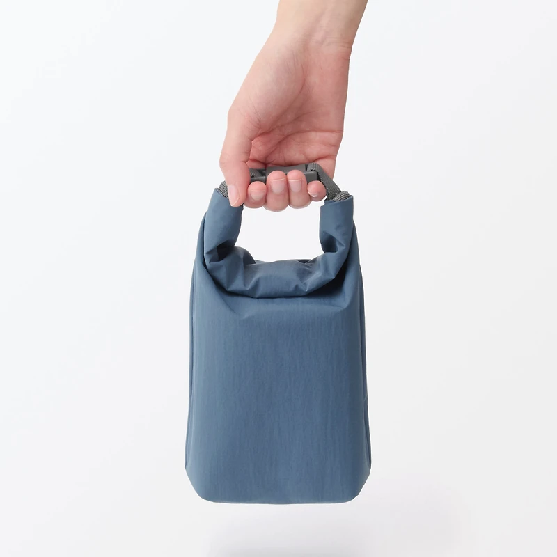 Adjustable Roll-Top Lunch Bag Smoky Blue - Small