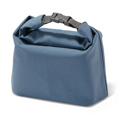 Adjustable Roll-Top Lunch Bag Smoky Blue - Large