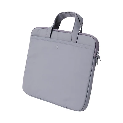 Parachute Cloth Wide Laptop Bag - Grey