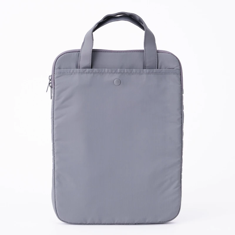 Parachute Cloth Tall Laptop Bag - Grey