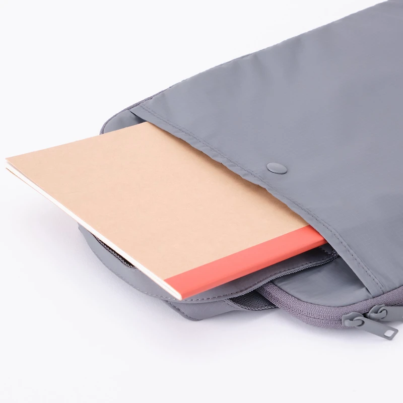 Parachute Cloth Tall Laptop Bag - Grey