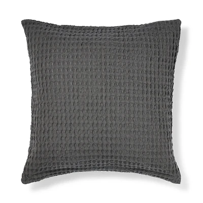 Washed Cotton Waffle Cushion Cover (55 x 59 cm)
