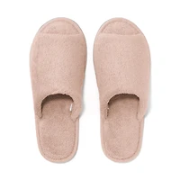 Cotton Pile Open Toe Slippers