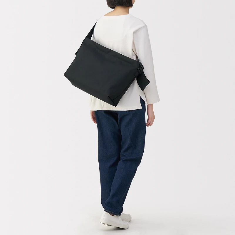 Recycled Wide Strap Shoulder Bag