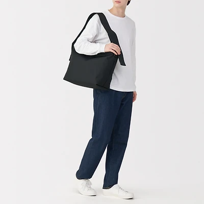 Recycled Wide Strap Shoulder Bag
