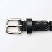 Tanned Leather Skinny Belt