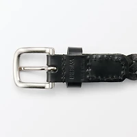 Tanned Leather Skinny Belt