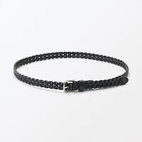 Tanned Leather Skinny Belt