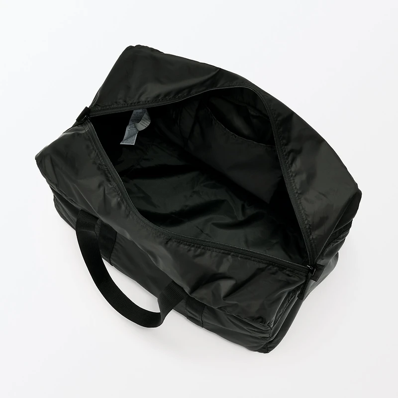 Pocketable Water Repellent Wide Boston Bag