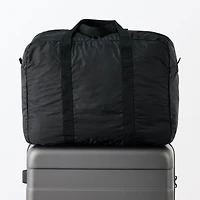 Pocketable Water Repellent Wide Boston Bag
