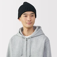 Merino Wool Ribbed Beanie