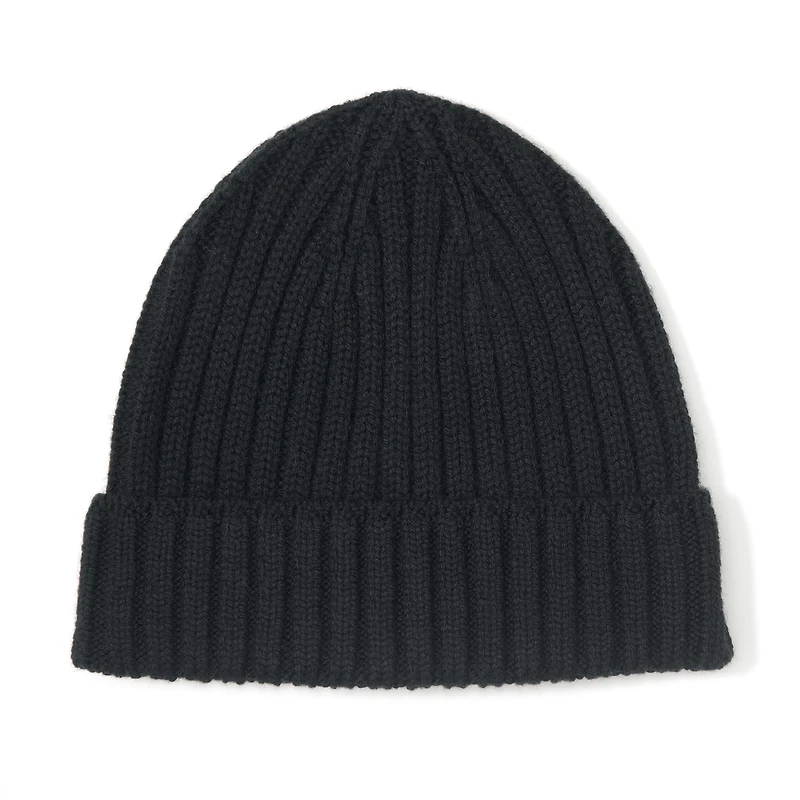 Merino Wool Ribbed Beanie
