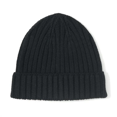 Merino Wool Ribbed Beanie