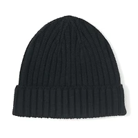 Merino Wool Ribbed Beanie