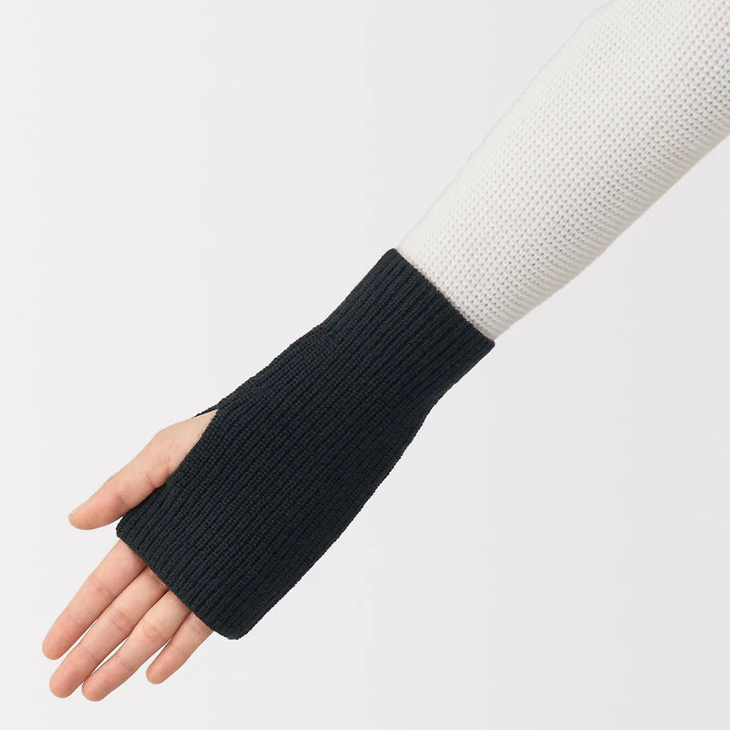 Merino Wool Ribbed Hand Warmers