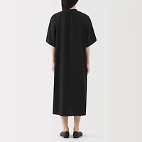 Lyocell Blend Half-Sleeve Dress