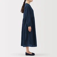 Cotton Voile Indigo Dress