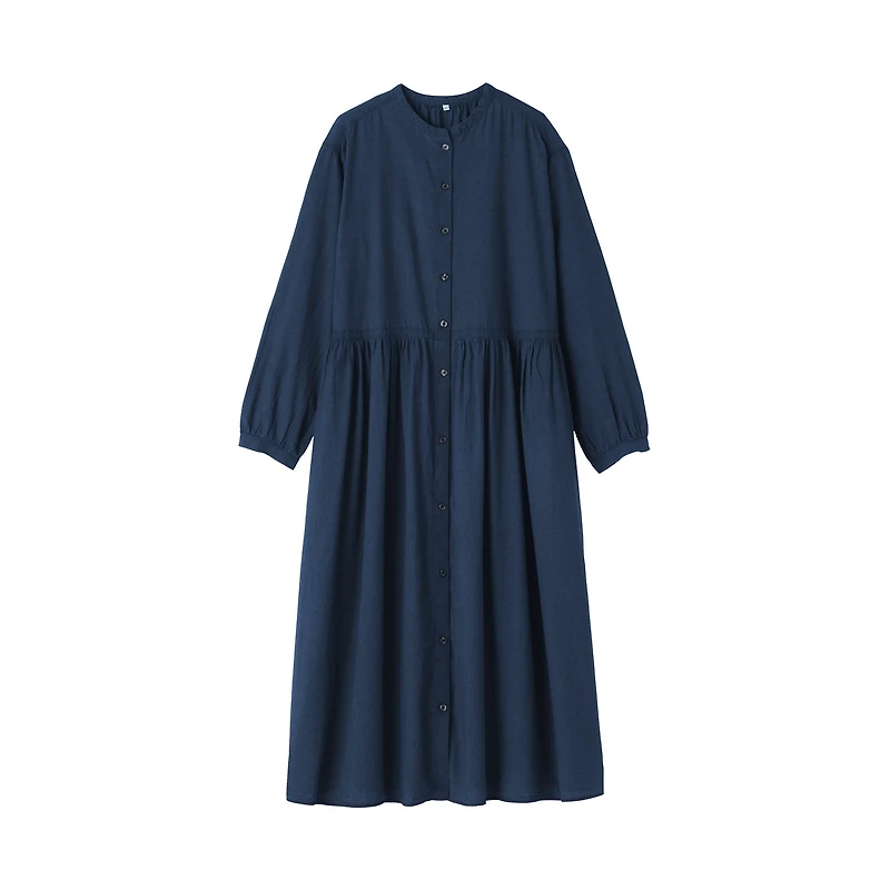 Cotton Voile Indigo Dress