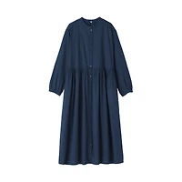 Cotton Voile Indigo Dress