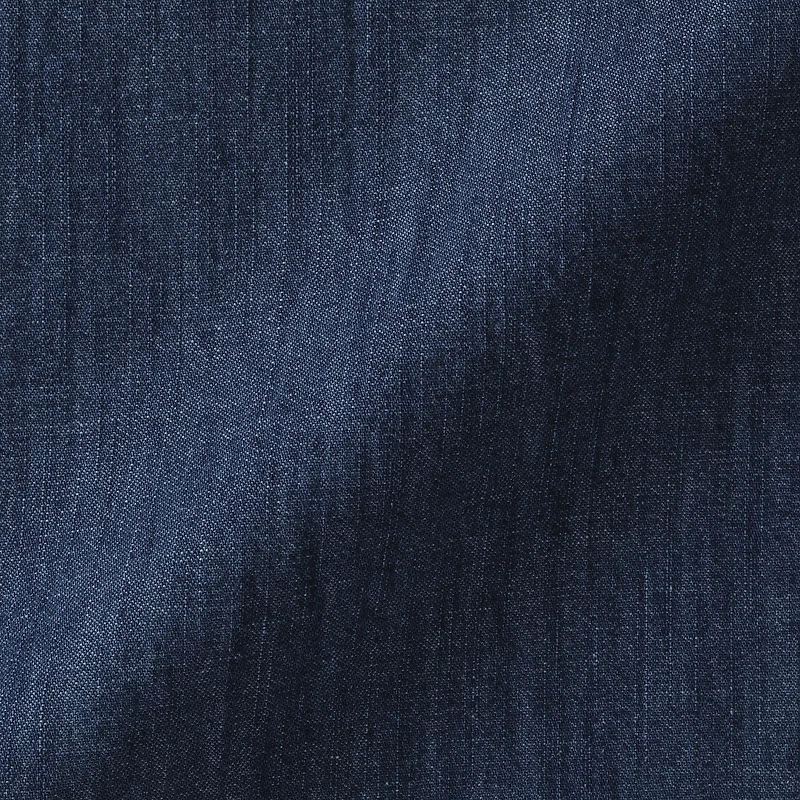 Washed Denim Stand Collar Long Shirt