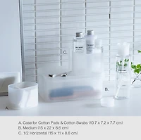 Polypropylene Case for Cotton Pads and Cotton Swabs