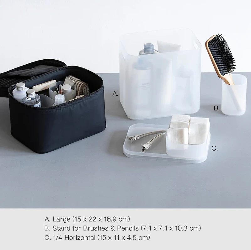 Polypropylene Makeup Stand for Brushes and Pencils
