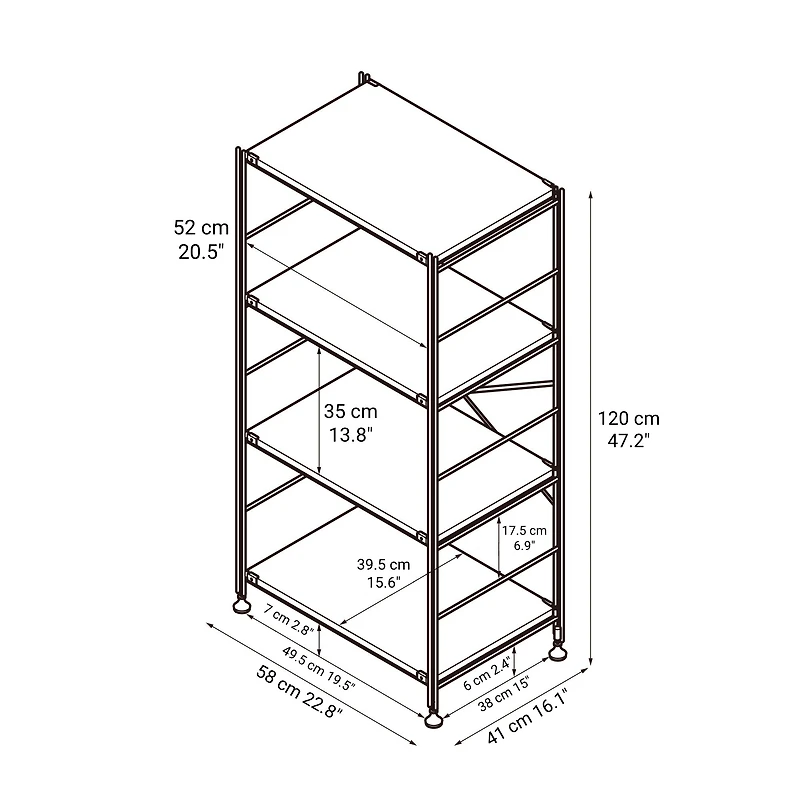 SUS Shelving Unit - Walnut - Regular