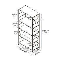 SUS Shelving Unit - Light Grey - Wide - Large