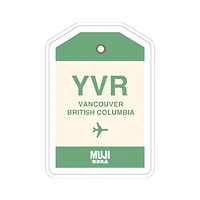Clear Hard Carry Suitcase Sticker Set of 3 - Vancouver Set (YVR)