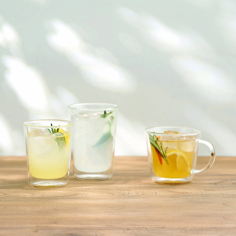 Heat Resistant Glass Double Layered Cup