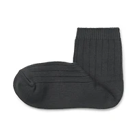 Right Angle Ribbed Short Socks