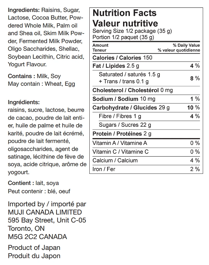 Yogurt Chocolate Covered Raisins