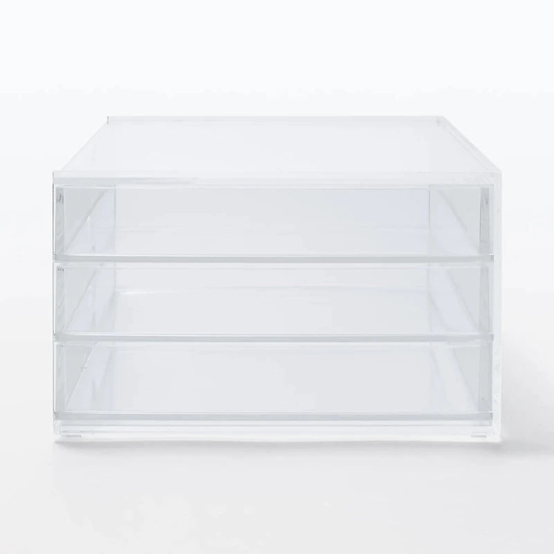 Acrylic Case 3 Rows Large